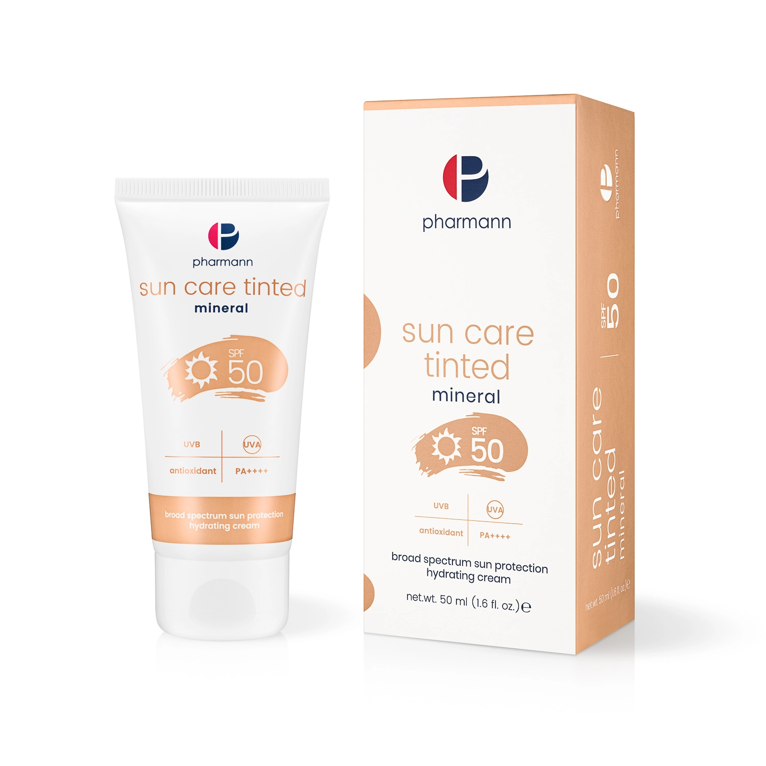 Krem fotoprotekcyjny sun care mineral tinted z SPF 50